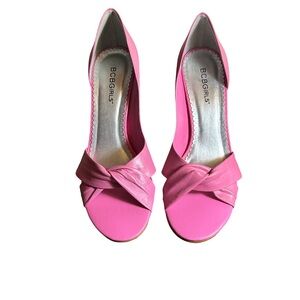 BCBGirls Fuchsia Twist Heels